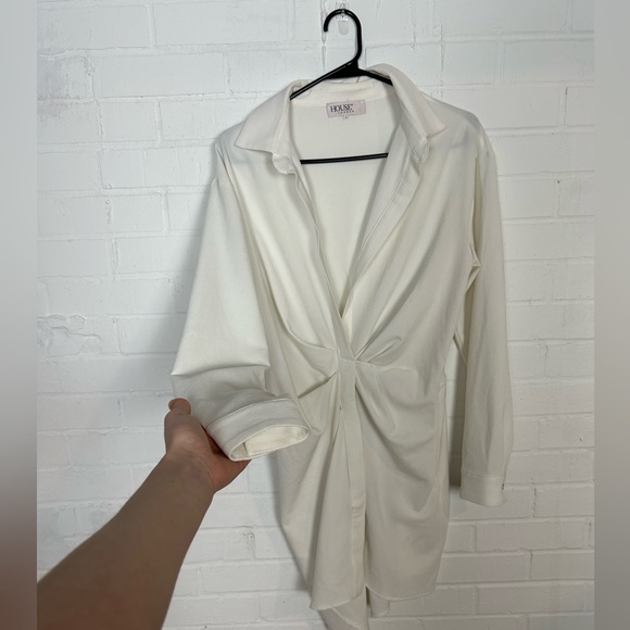 House Of CB Assata White Shirt Dress - Picture 5 of 12